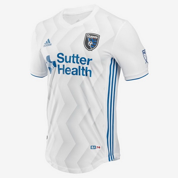 Camiseta San Jose Earthquakes Replica Segunda Ropa 2018/19 Blanco